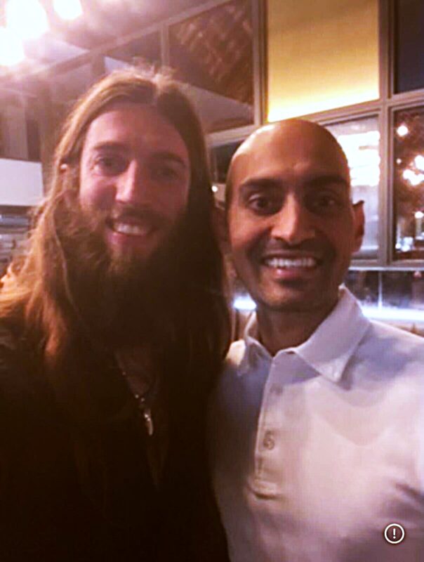 Stewart Vickers with Neil Patel at the SEO conference